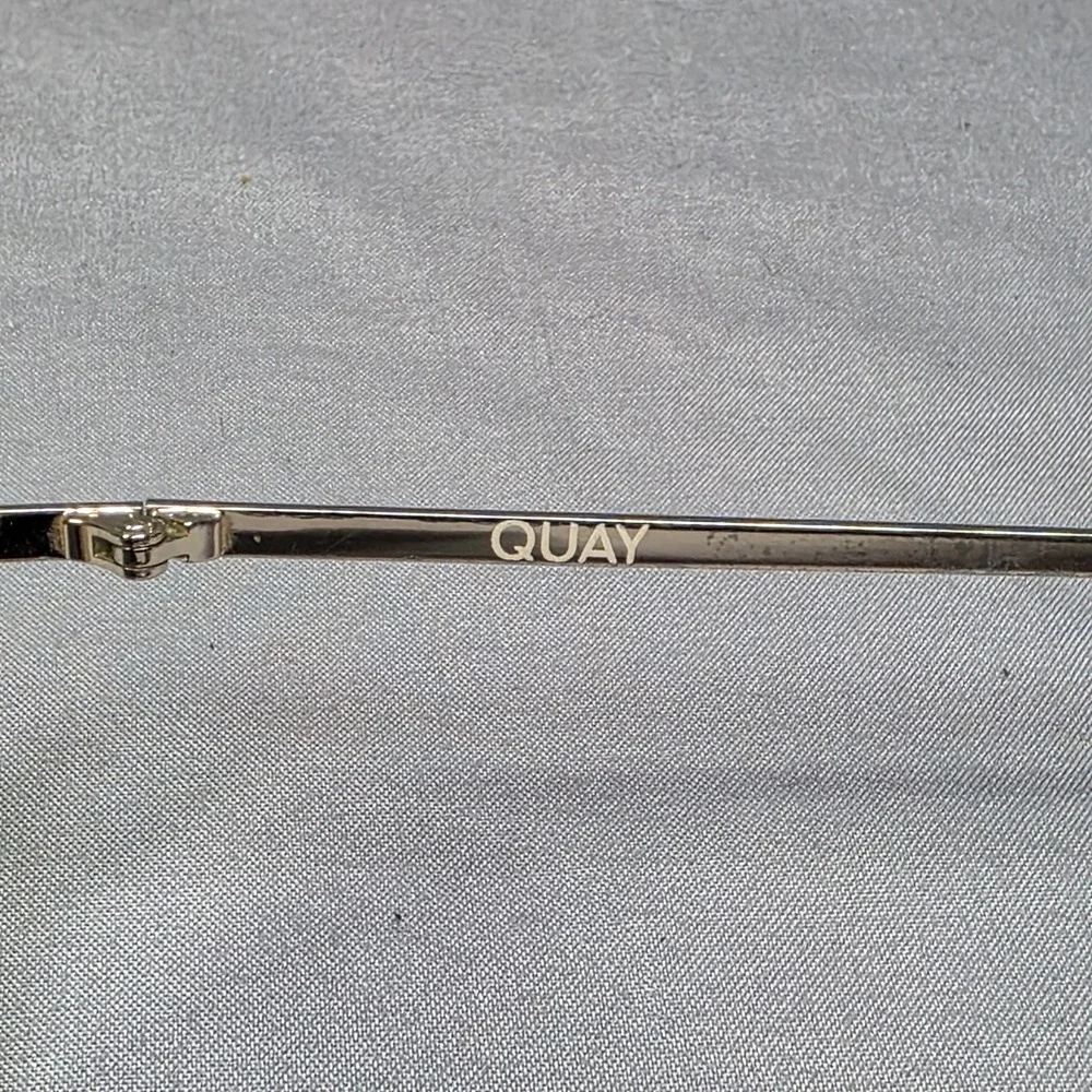Quay Australia Gold Frame Black Lens Sunglasses